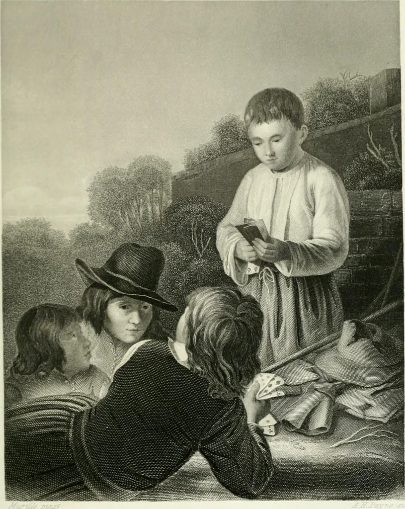 An illustration from Die Gallerien von München : eine Stahlstichsammlung der vorsüglichsten Gemälde der Königl. Pinakothek, der Herzogl. Leuchtenberg'schen und Schleissheimer Gallerien, 1856, leaf 377