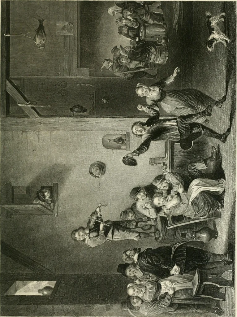 An illustration from Die Gallerien von München : eine Stahlstichsammlung der vorsüglichsten Gemälde der Königl. Pinakothek, der Herzogl. Leuchtenberg'schen und Schleissheimer Gallerien, 1856, leaf 425