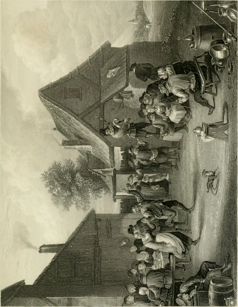 An illustration from Die Gallerien von München : eine Stahlstichsammlung der vorsüglichsten Gemälde der Königl. Pinakothek, der Herzogl. Leuchtenberg'schen und Schleissheimer Gallerien, 1856, leaf 427