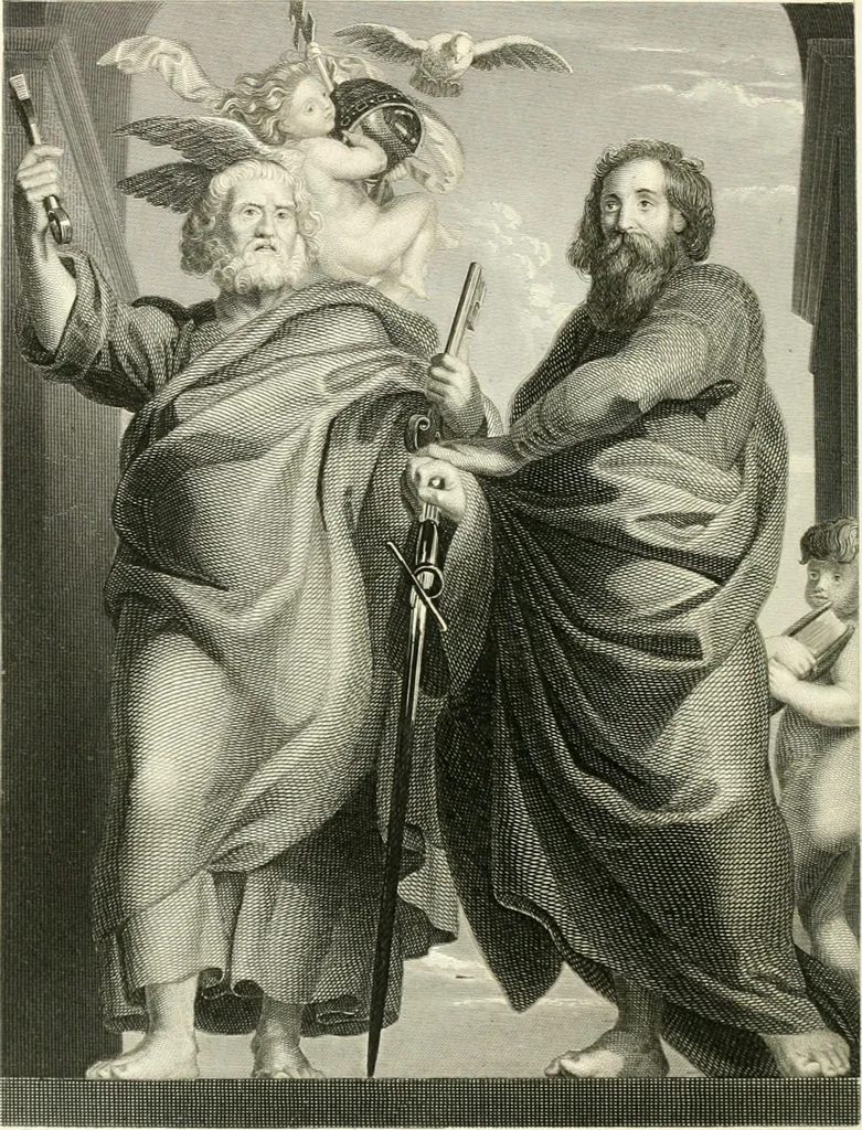An illustration from Die Gallerien von München : eine Stahlstichsammlung der vorsüglichsten Gemälde der Königl. Pinakothek, der Herzogl. Leuchtenberg'schen und Schleissheimer Gallerien, 1856, leaf 434