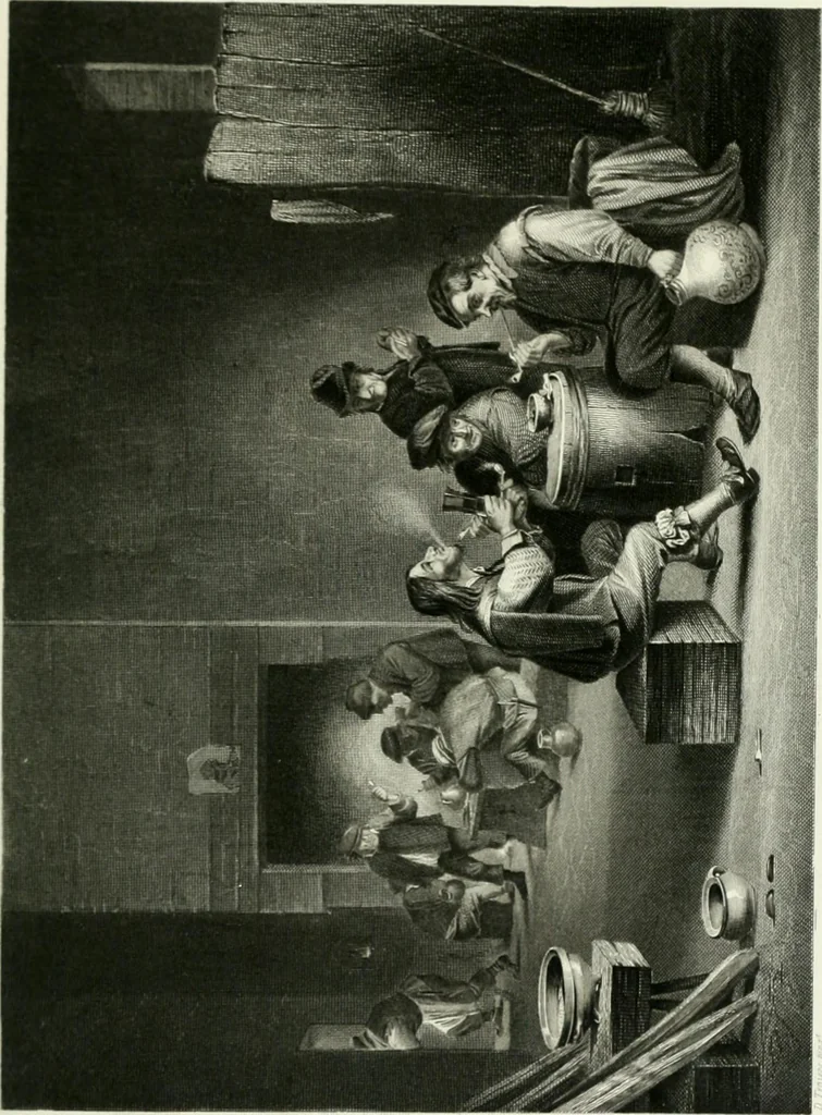 An illustration from Die Gallerien von München : eine Stahlstichsammlung der vorsüglichsten Gemälde der Königl. Pinakothek, der Herzogl. Leuchtenberg'schen und Schleissheimer Gallerien, 1856, leaf 437