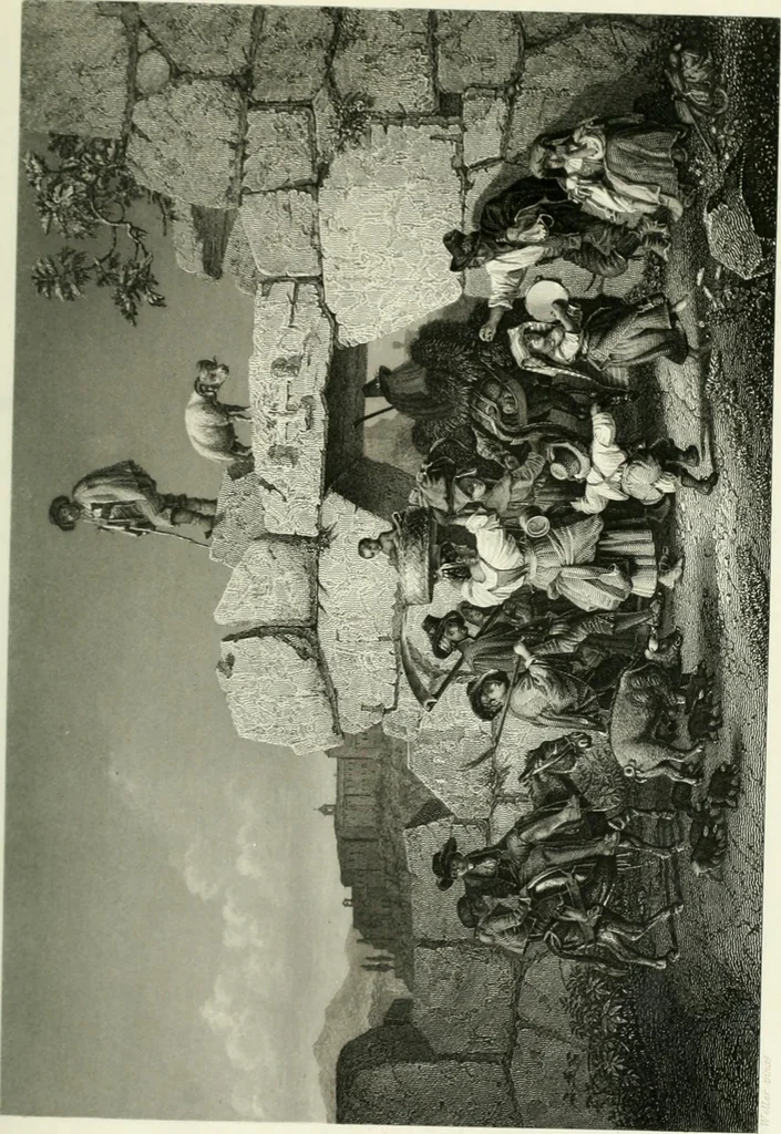 An illustration from Die Gallerien von München : eine Stahlstichsammlung der vorsüglichsten Gemälde der Königl. Pinakothek, der Herzogl. Leuchtenberg'schen und Schleissheimer Gallerien, 1856, leaf 489