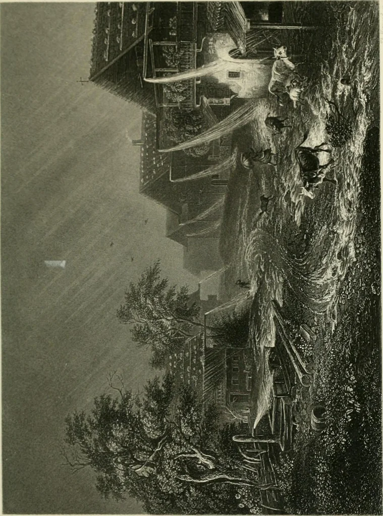 An illustration from Die Gallerien von München : eine Stahlstichsammlung der vorsüglichsten Gemälde der Königl. Pinakothek, der Herzogl. Leuchtenberg'schen und Schleissheimer Gallerien, 1856, leaf 49