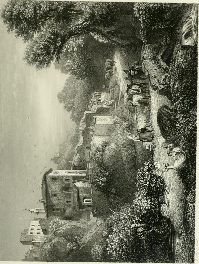 An illustration from Die Gallerien von München : eine Stahlstichsammlung der vorsüglichsten Gemälde der Königl. Pinakothek, der Herzogl. Leuchtenberg'schen und Schleissheimer Gallerien, 1856, leaf 495