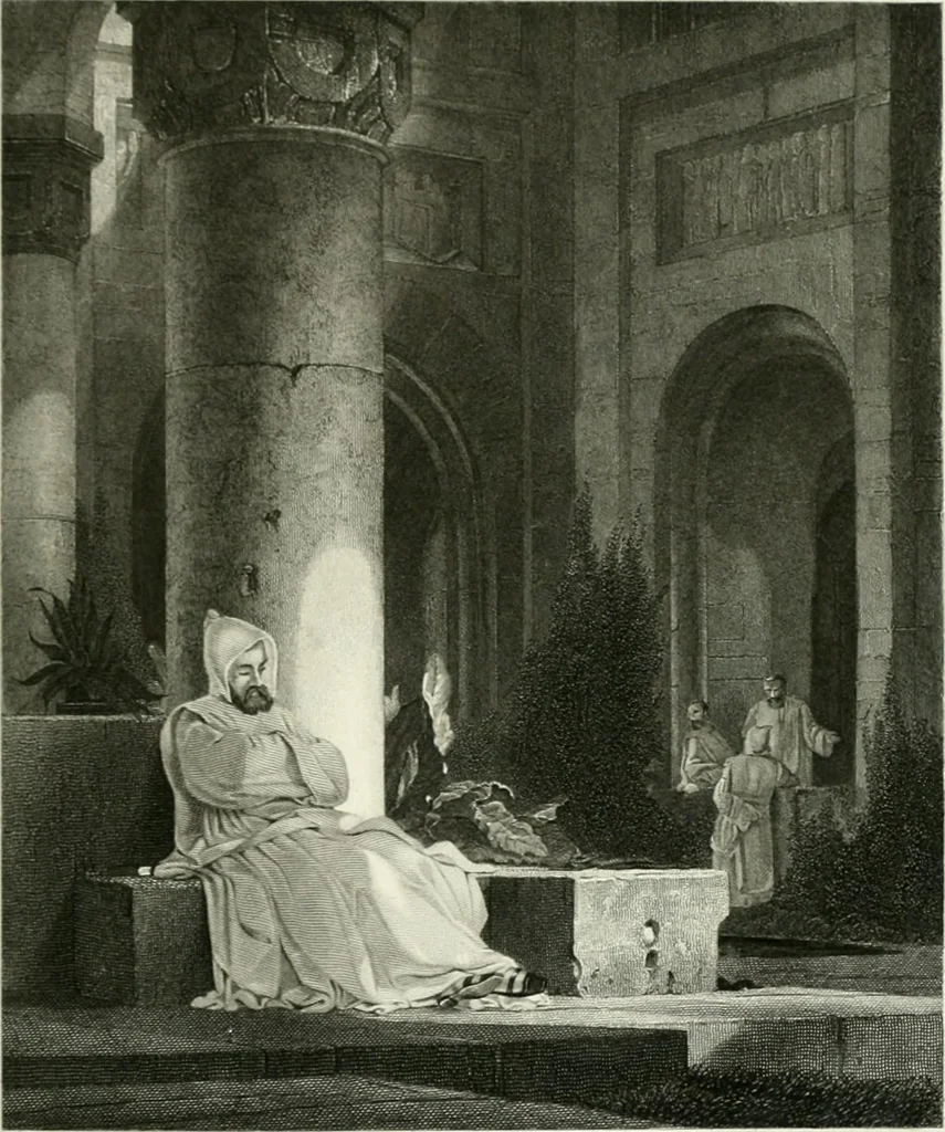 An illustration from Die Gallerien von München : eine Stahlstichsammlung der vorsüglichsten Gemälde der Königl. Pinakothek, der Herzogl. Leuchtenberg'schen und Schleissheimer Gallerien, 1856, leaf 505