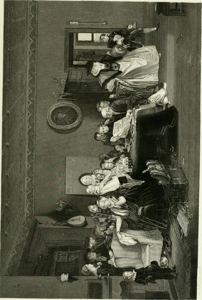 An illustration from Die Gallerien von München : eine Stahlstichsammlung der vorsüglichsten Gemälde der Königl. Pinakothek, der Herzogl. Leuchtenberg'schen und Schleissheimer Gallerien, 1856, leaf 521