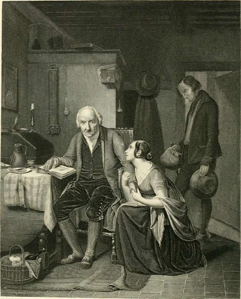 An illustration from Die Gallerien von München : eine Stahlstichsammlung der vorsüglichsten Gemälde der Königl. Pinakothek, der Herzogl. Leuchtenberg'schen und Schleissheimer Gallerien, 1856, leaf 532