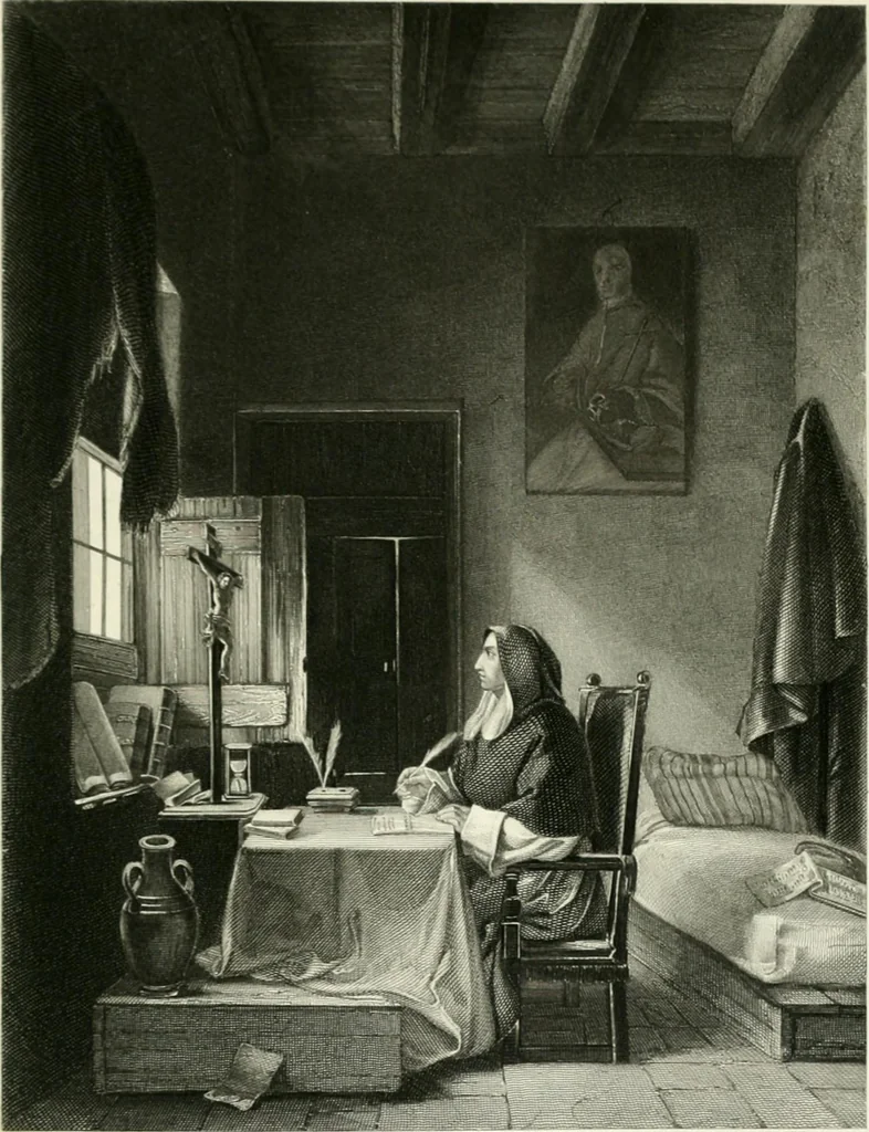 An illustration from Die Gallerien von München : eine Stahlstichsammlung der vorsüglichsten Gemälde der Königl. Pinakothek, der Herzogl. Leuchtenberg'schen und Schleissheimer Gallerien, 1856, leaf 543