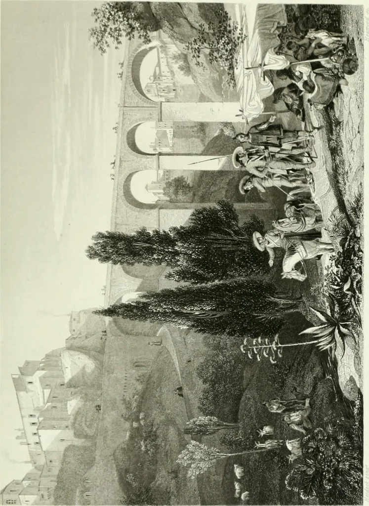 An illustration from Die Gallerien von München : eine Stahlstichsammlung der vorsüglichsten Gemälde der Königl. Pinakothek, der Herzogl. Leuchtenberg'schen und Schleissheimer Gallerien, 1856, leaf 557
