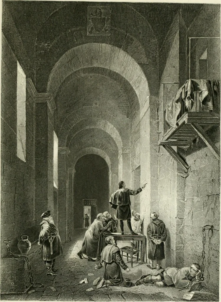An illustration from Die Gallerien von München : eine Stahlstichsammlung der vorsüglichsten Gemälde der Königl. Pinakothek, der Herzogl. Leuchtenberg'schen und Schleissheimer Gallerien, 1856, leaf 587