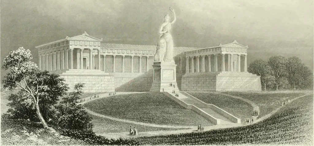 An illustration from Die Gallerien von München : eine Stahlstichsammlung der vorsüglichsten Gemälde der Königl. Pinakothek, der Herzogl. Leuchtenberg'schen und Schleissheimer Gallerien, 1856, leaf 597