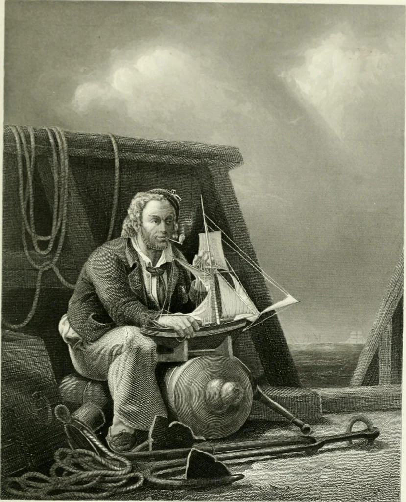 An illustration from Die Gallerien von München : eine Stahlstichsammlung der vorsüglichsten Gemälde der Königl. Pinakothek, der Herzogl. Leuchtenberg'schen und Schleissheimer Gallerien, 1856, leaf 81