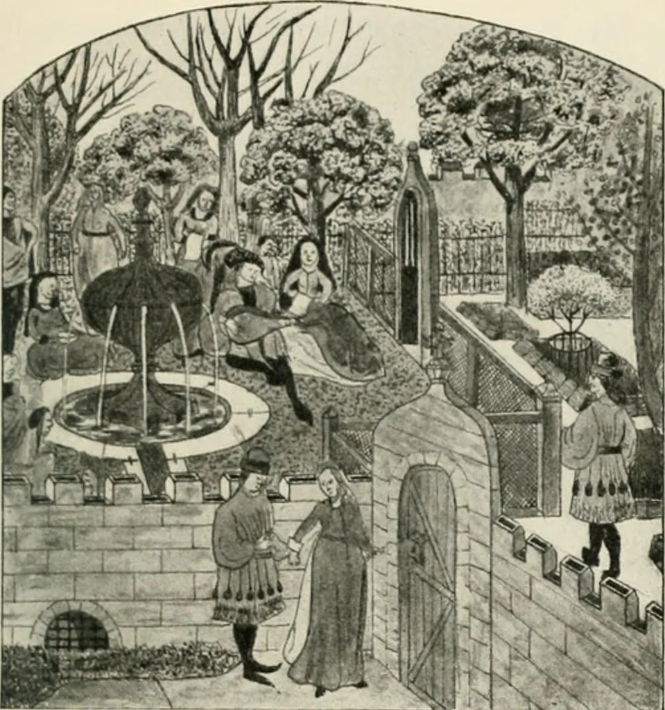 An illustration from Die Gartenkunst, 1899, leaf 122