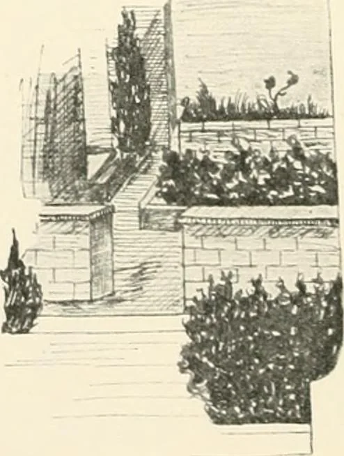 An illustration from Die Gartenkunst, 1899, leaf 127