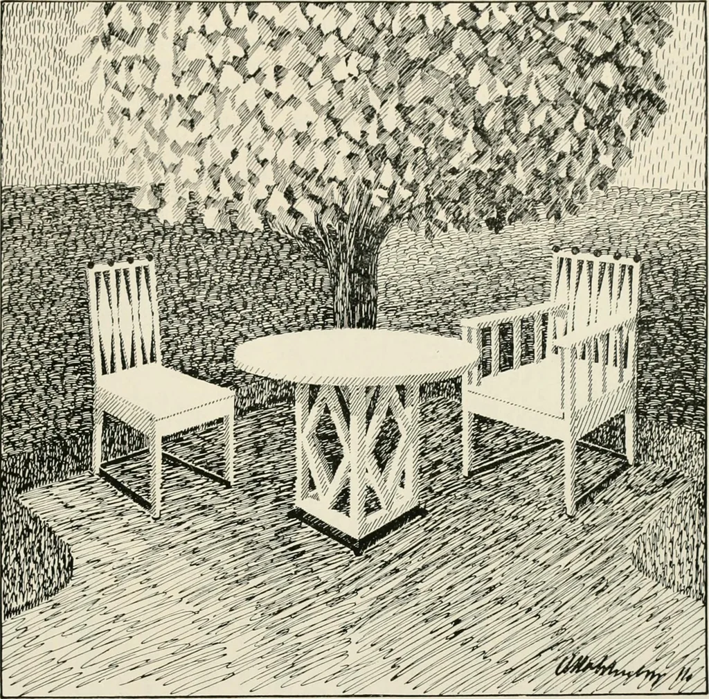 An illustration from Die Gartenkunst, 1899, leaf 148