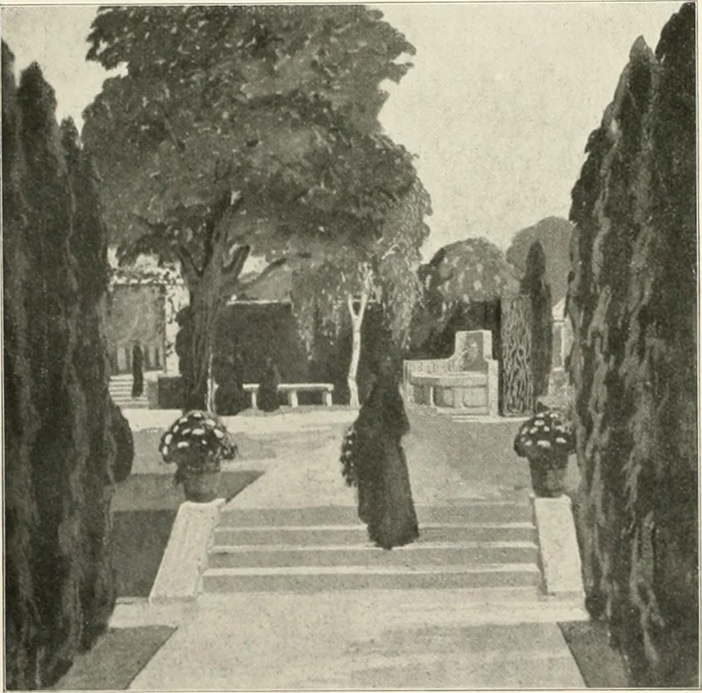 An illustration from Die Gartenkunst, 1899, leaf 181