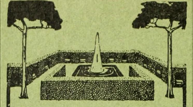 An illustration from Die Gartenkunst, 1899, leaf 189