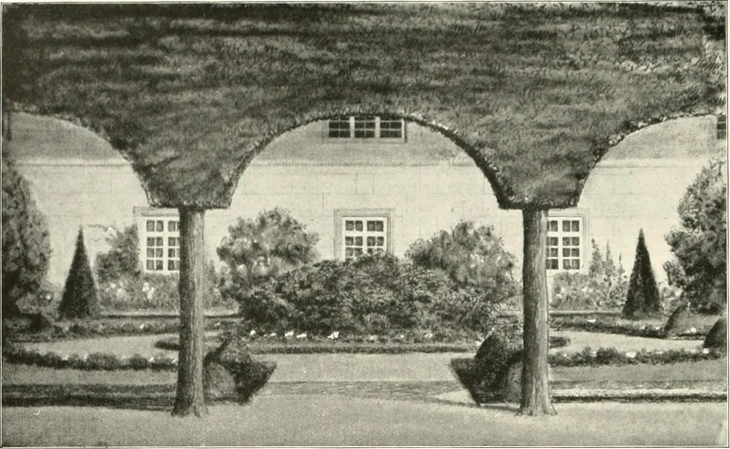 An illustration from Die Gartenkunst, 1899, leaf 201
