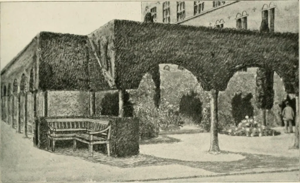 An illustration from Die Gartenkunst, 1899, leaf 202