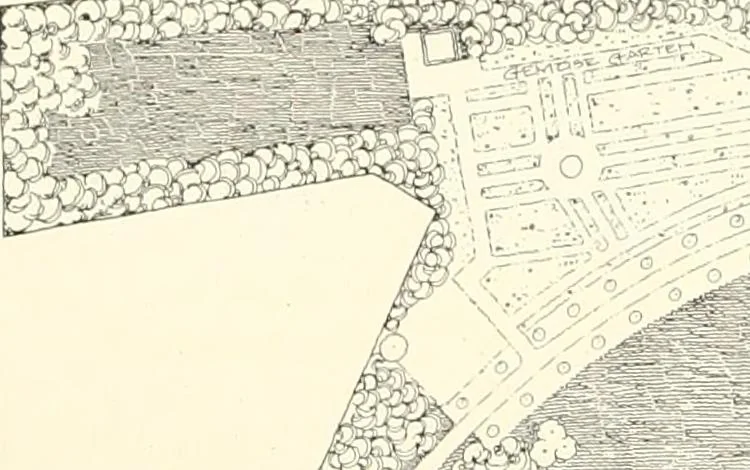 An illustration from Die Gartenkunst, 1899, leaf 203