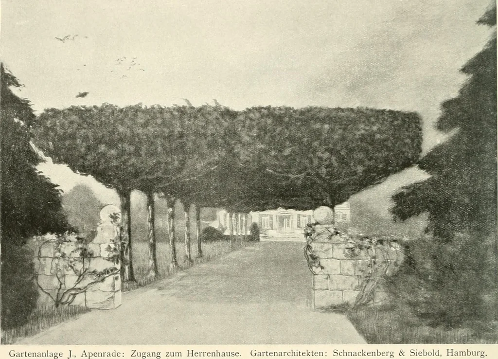 An illustration from Die Gartenkunst, 1899, leaf 207