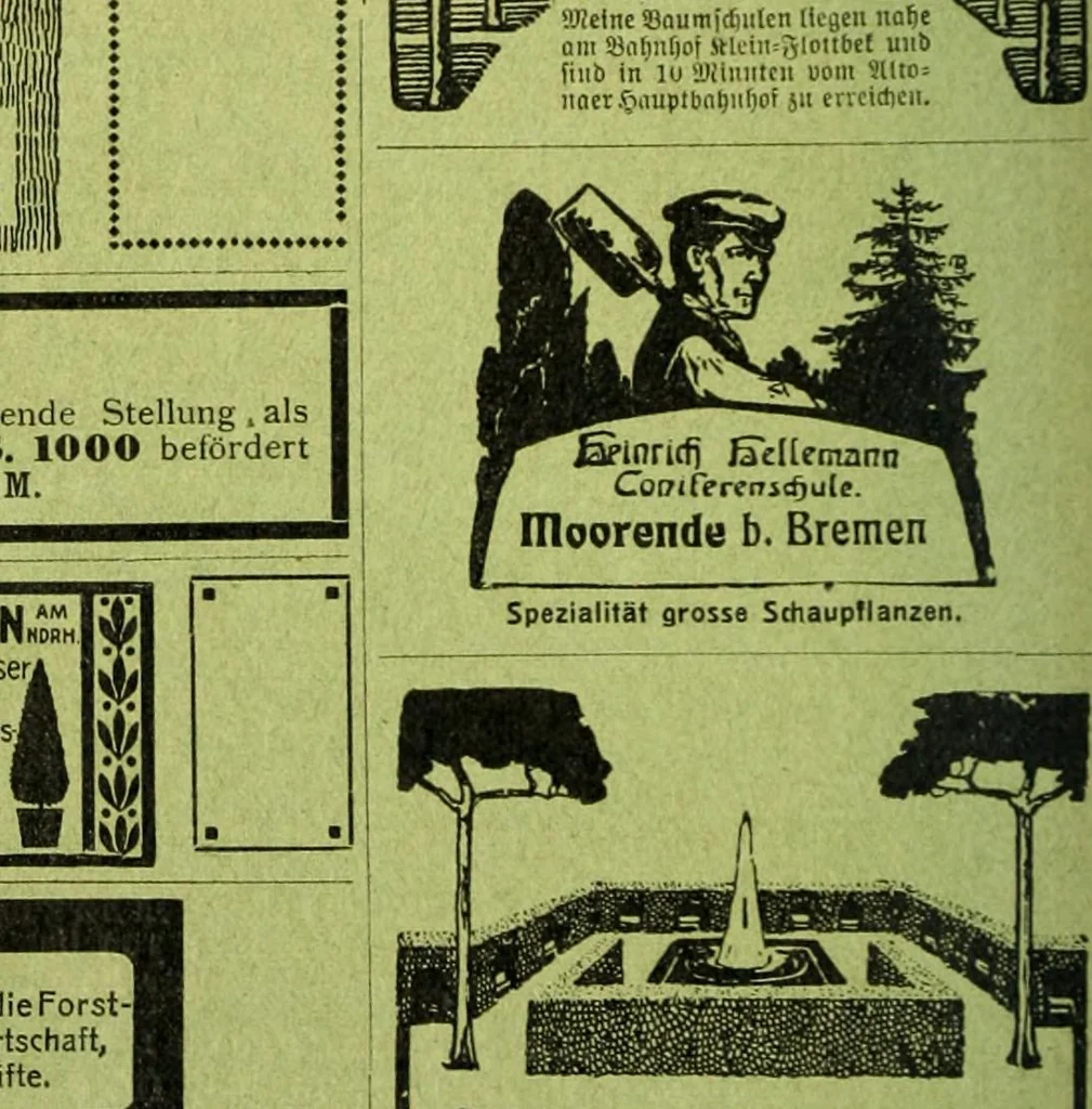 An illustration from Die Gartenkunst, 1899, leaf 221