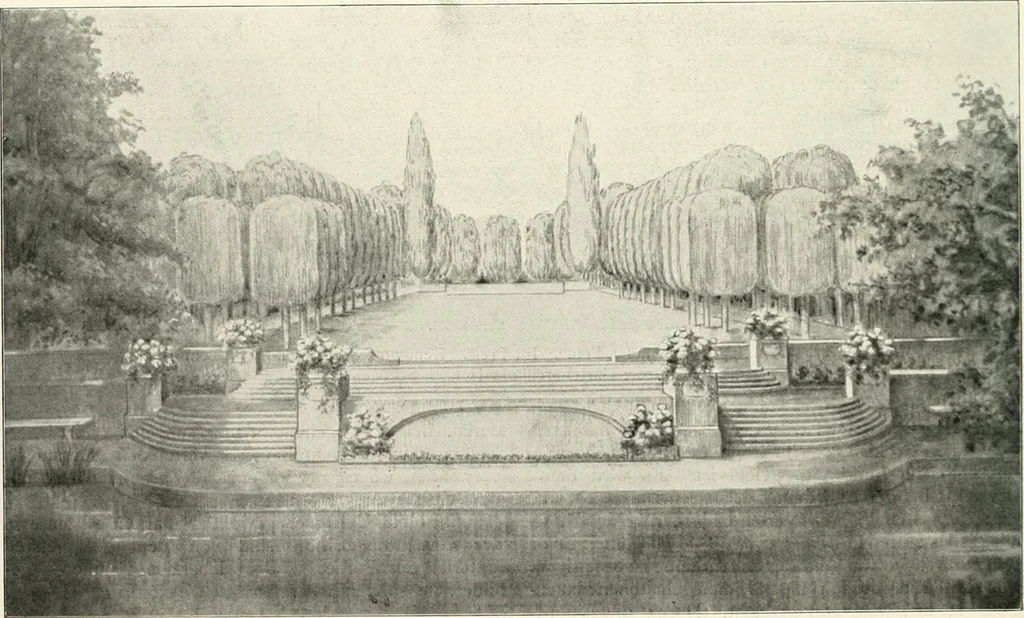An illustration from Die Gartenkunst, 1899, leaf 25