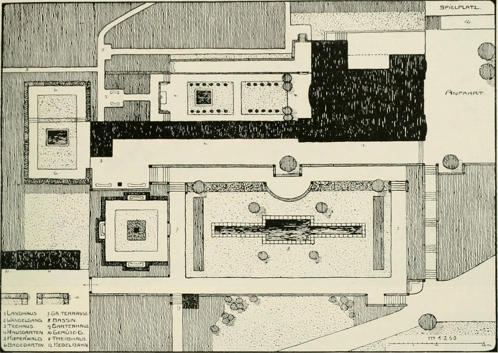 An illustration from Die Gartenkunst, 1899, leaf 262
