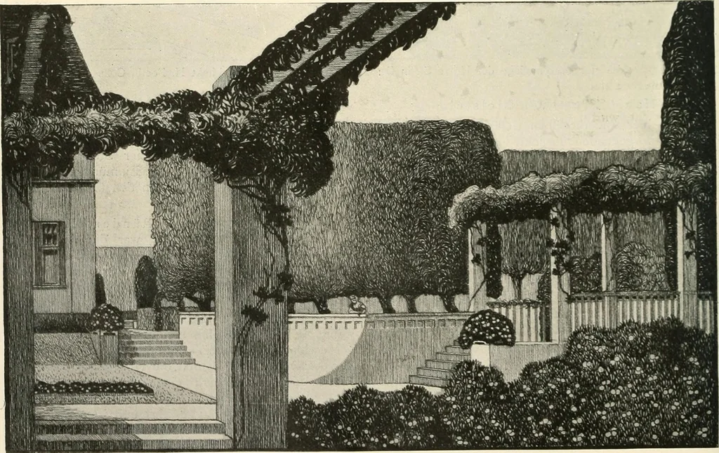 An illustration from Die Gartenkunst, 1899, leaf 263