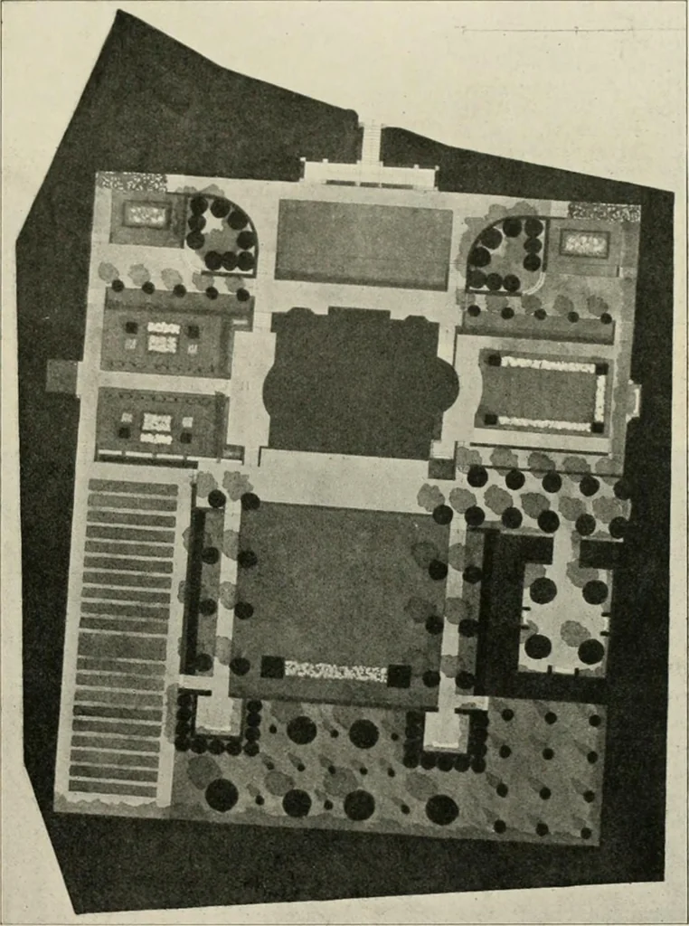 An illustration from Die Gartenkunst, 1899, leaf 264