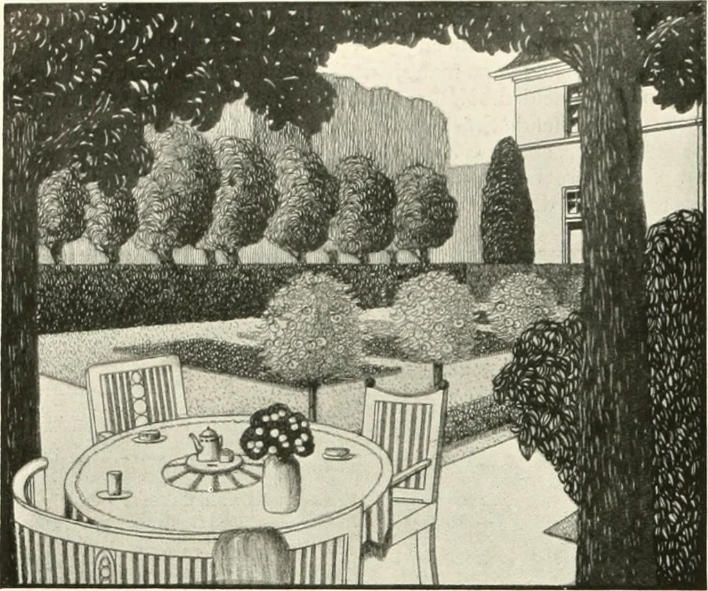 An illustration from Die Gartenkunst, 1899, leaf 265