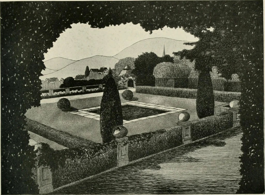 An illustration from Die Gartenkunst, 1899, leaf 266