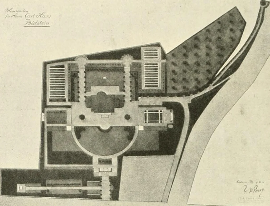 An illustration from Die Gartenkunst, 1899, leaf 267