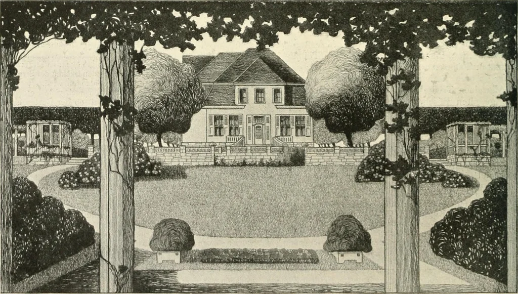 An illustration from Die Gartenkunst, 1899, leaf 267