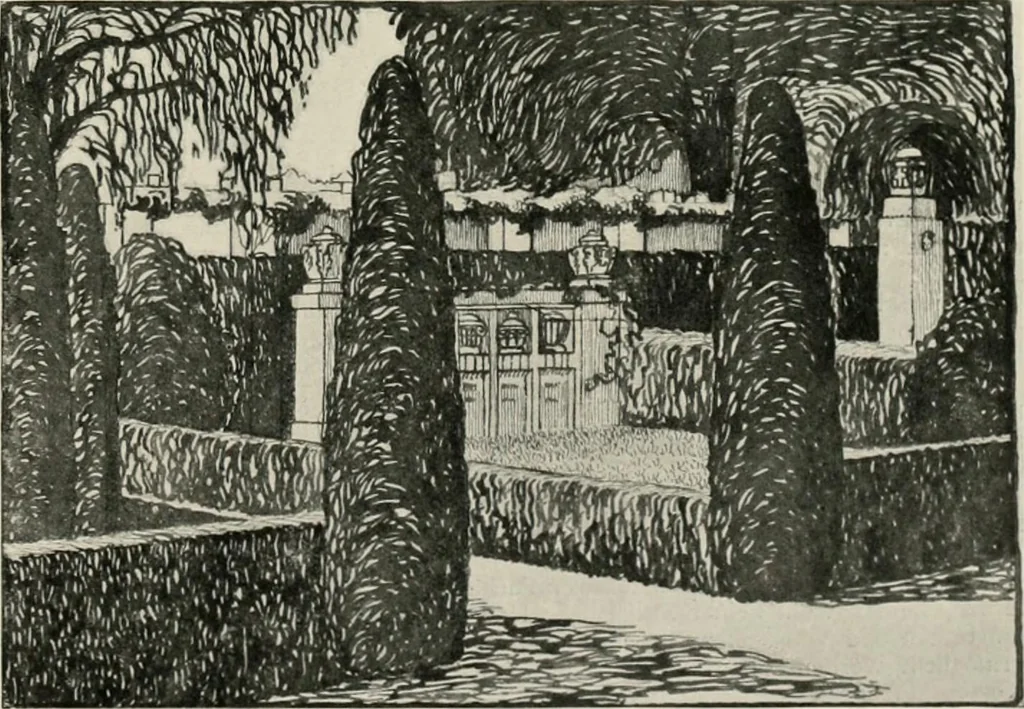 An illustration from Die Gartenkunst, 1899, leaf 290