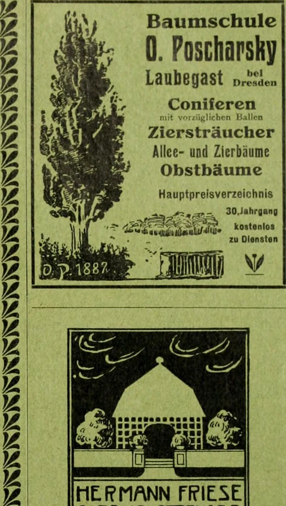 An illustration from Die Gartenkunst, 1899, leaf 312