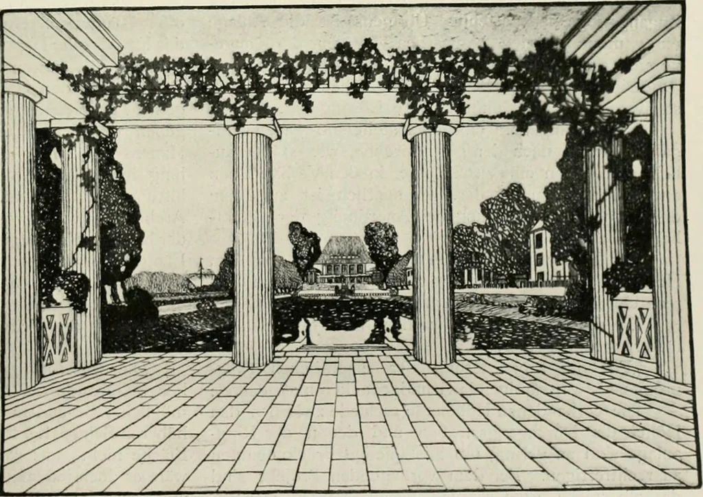 An illustration from Die Gartenkunst, 1899, leaf 326