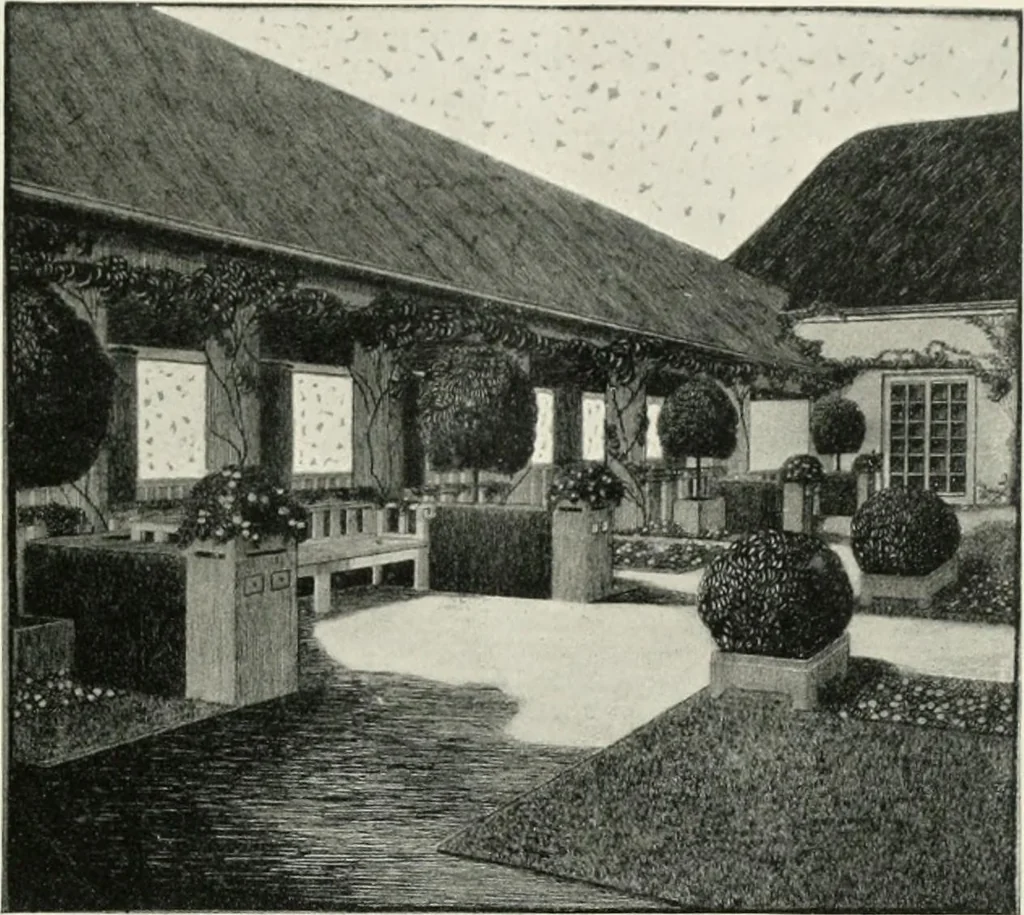 An illustration from Die Gartenkunst, 1899, leaf 330