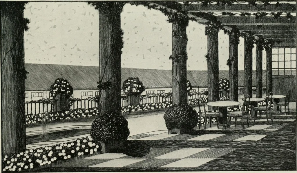 An illustration from Die Gartenkunst, 1899, leaf 330