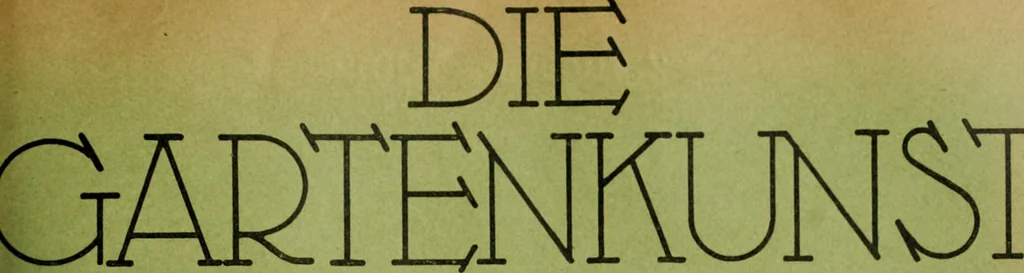 An illustration from Die Gartenkunst, 1899, leaf 384