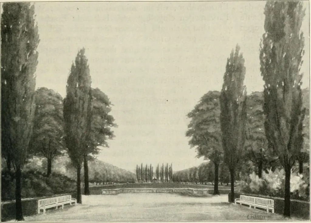 An illustration from Die Gartenkunst, 1899, leaf 390