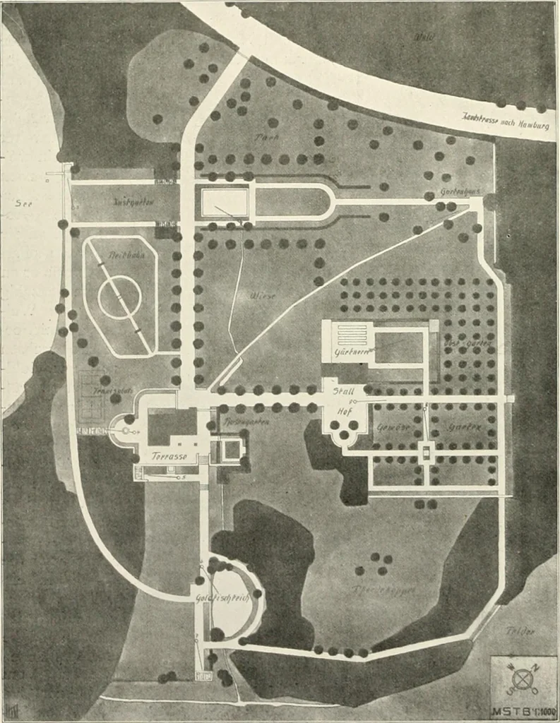 An illustration from Die Gartenkunst, 1899, leaf 43