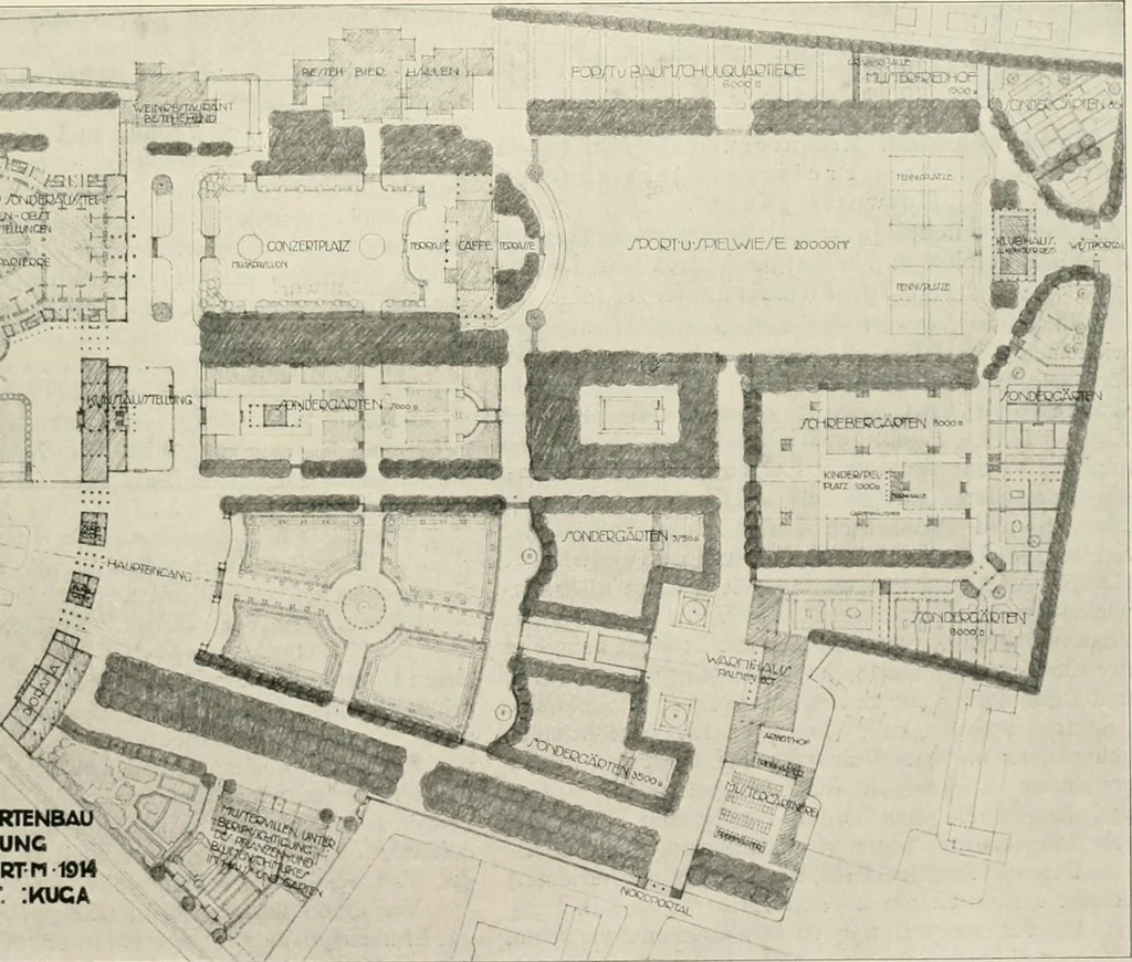 An illustration from Die Gartenkunst, 1899, leaf 436