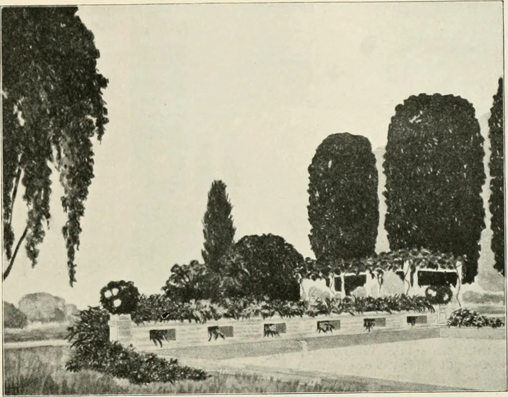 An illustration from Die Gartenkunst, 1899, leaf 44