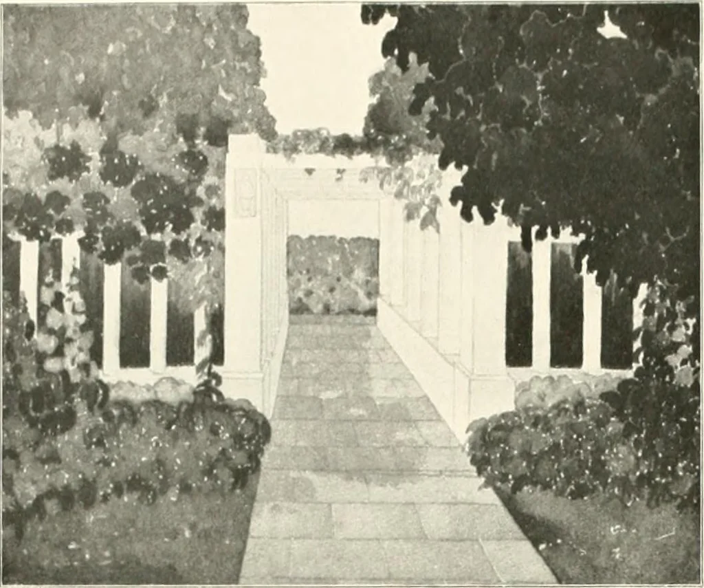 An illustration from Die Gartenkunst, 1899, leaf 45