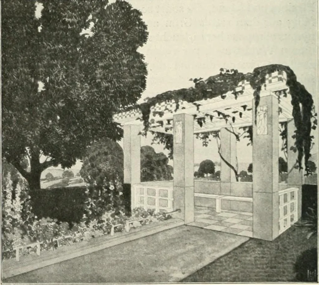 An illustration from Die Gartenkunst, 1899, leaf 45