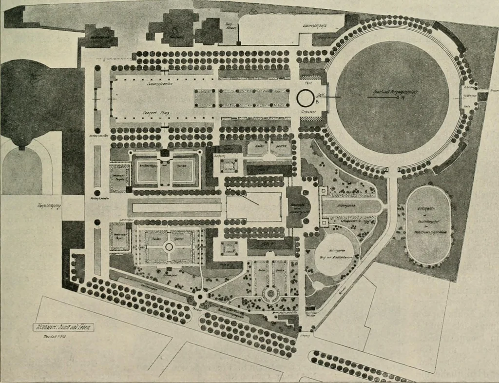 An illustration from Die Gartenkunst, 1899, leaf 458