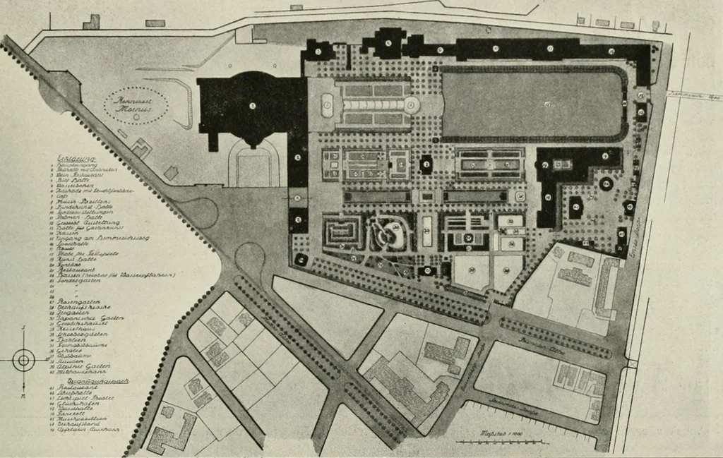 An illustration from Die Gartenkunst, 1899, leaf 460