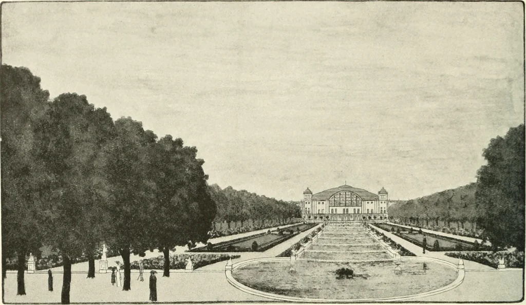 An illustration from Die Gartenkunst, 1899, leaf 461