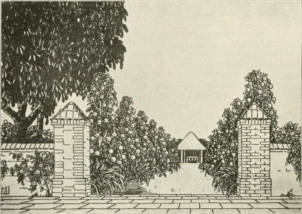 An illustration from Die Gartenkunst, 1899, leaf 47